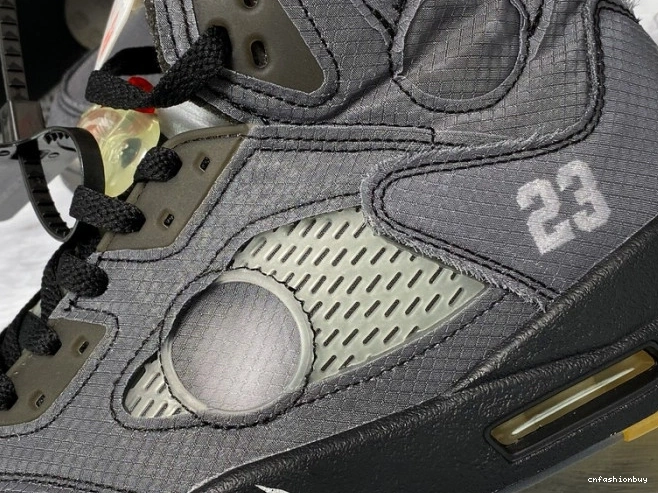 CT8480-001 Black Jordan Air x 5 Off-White 1206